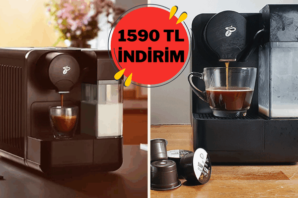 Tek tuşla kahve hazırlama dönemi başladı! Tchibo Cafissimo Milk kahve makinesinde 1590 TL indirim