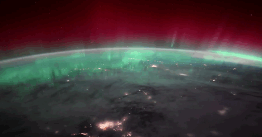 NASA astronotu, uzaydan Kuzey Işıkları’nın büyüleyici manzarasını kaydetti.